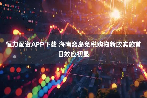 恒力配资APP下载 海南离岛免税购物新政实施首日效应初显